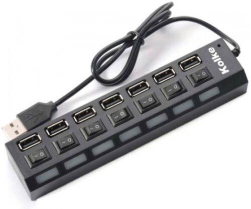 Hub y Cargador de 7 bocas USB KAV-105C