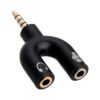 ADAPTADOR AUDIO SPLITTER 3.5mm MACHO A  2  3.5mm HEMBRA CON MICROFONO (PLAY4, PC, ETC) - Image 2