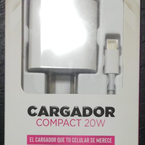 Cargador Compact 20 W Cable C a Lightning Soul